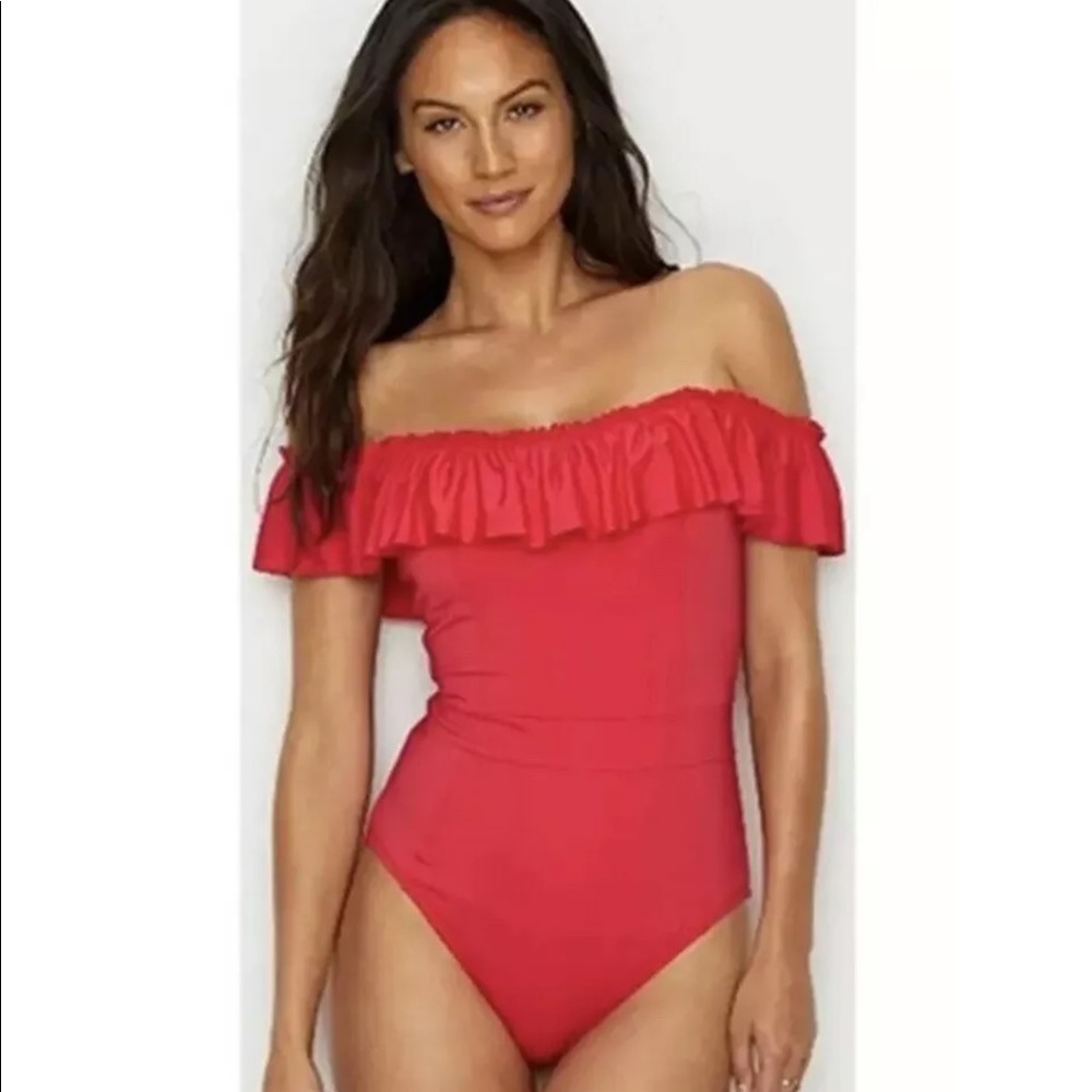 Blue Rod Beattie Cherry Red Swimsuit 4
